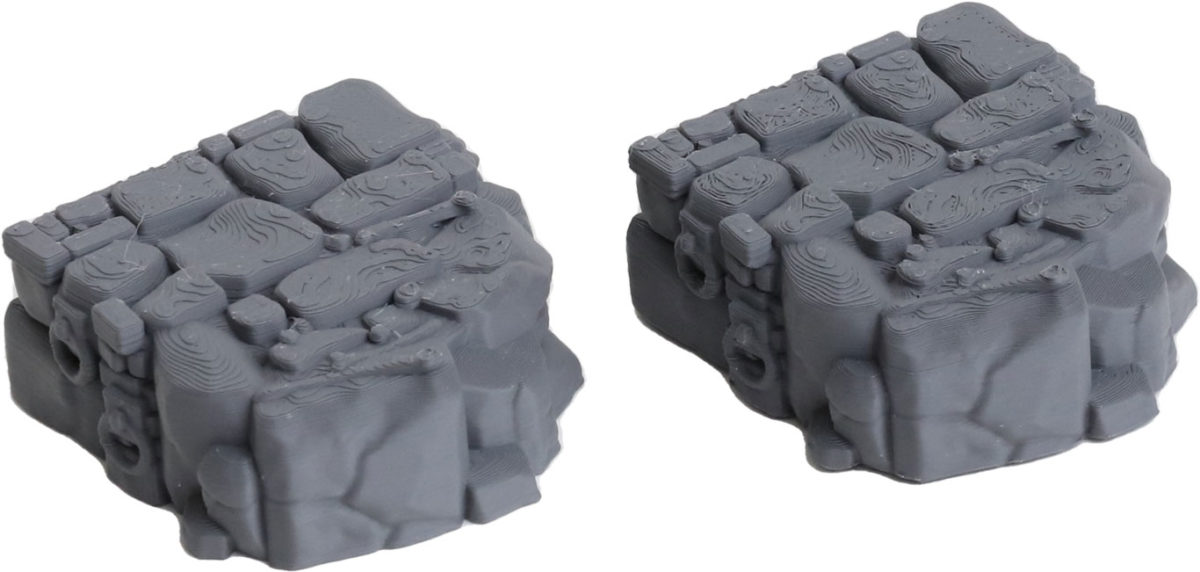 3D printed modular tabletop terrain miniature placeholder