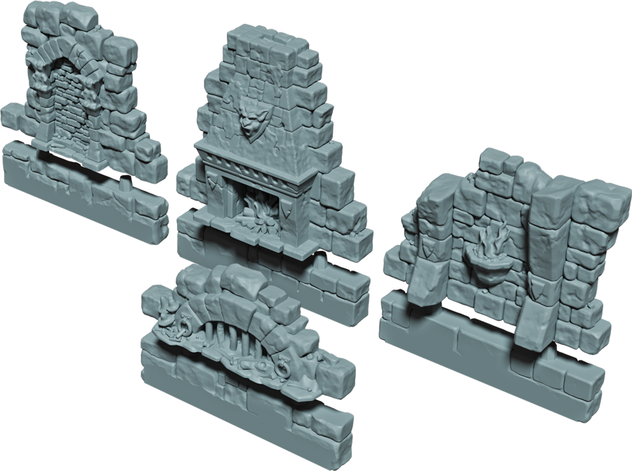 Curse of the Citadel Wall Scenery Set