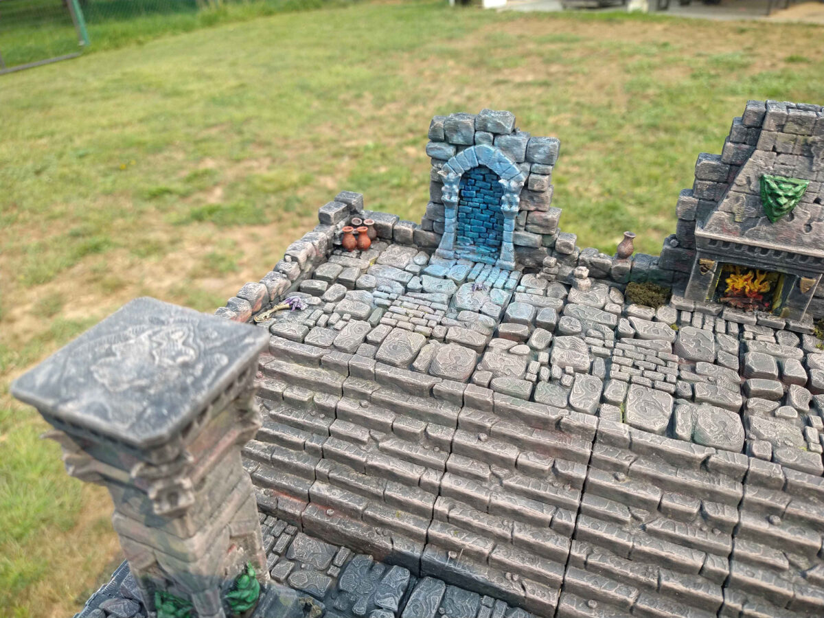 Poisen Temple Dungeon Diorama Board by jholen for the narrative diorama skirmish game "Necropolis28" 08