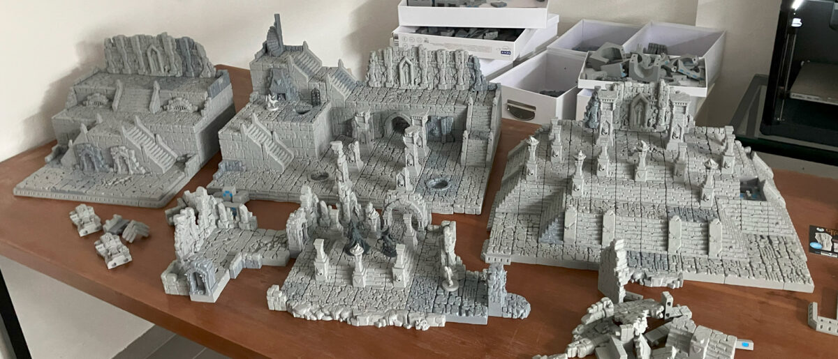 FDM prints Diorama Setups and a small Dungeon setup